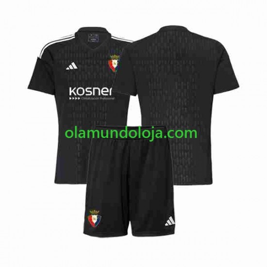 Camisola CA Osasuna Guarda-redes Criança Equipamento Segundo 2023-2024 Manga Curta
